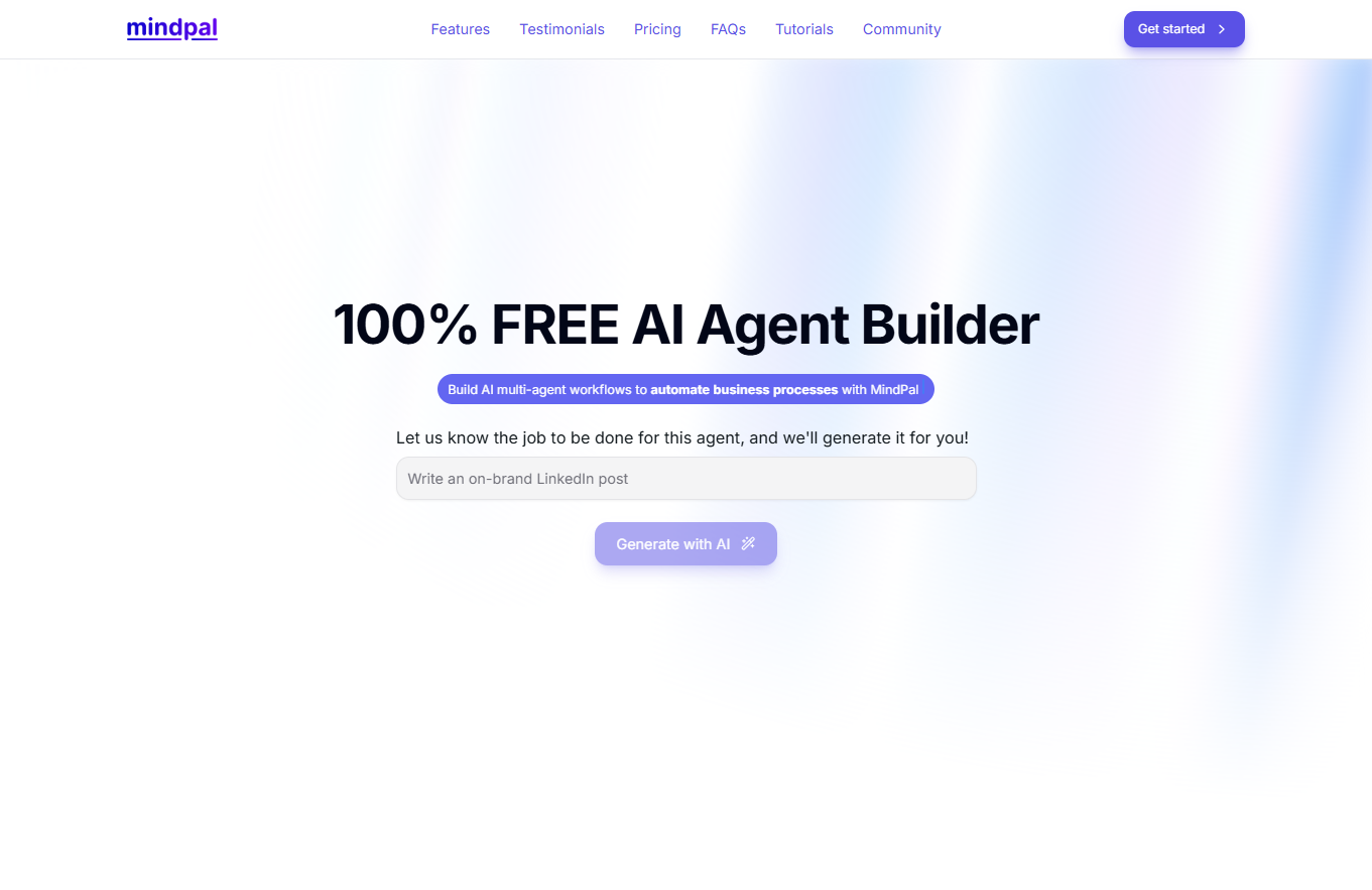 MindPal - Build AI Agents & Workflows