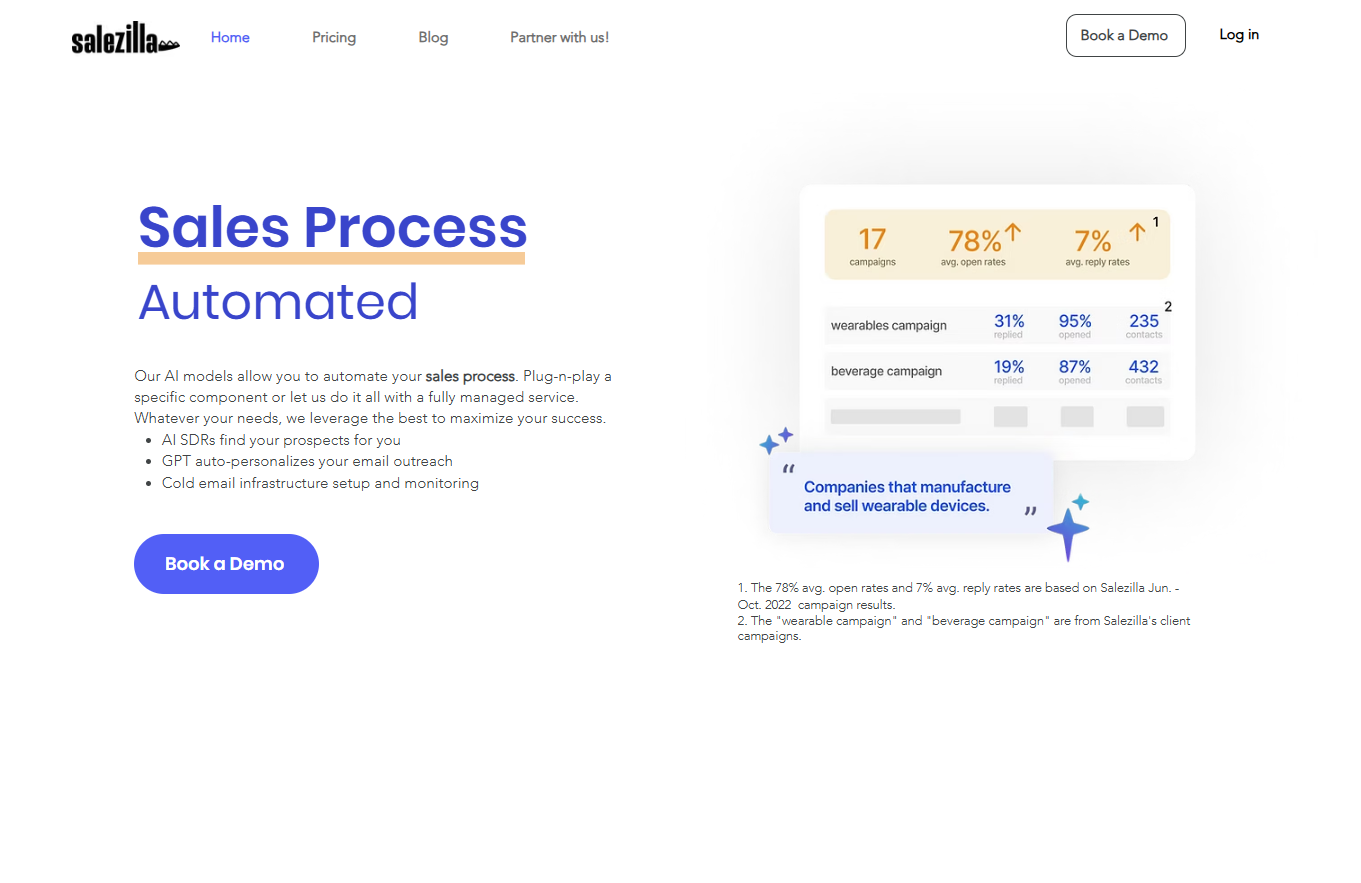 Salezilla - AI Cold Email Automation