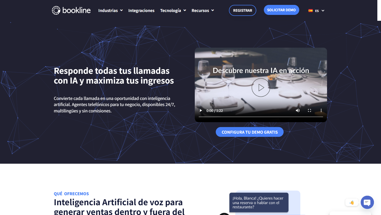 Bookline - AI Voice Agents for Hospitality