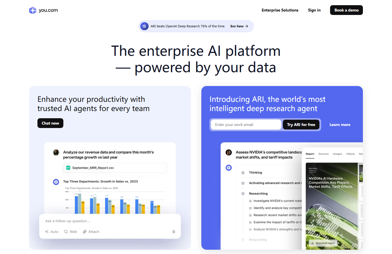 You.com - AI Search & Productivity Platform