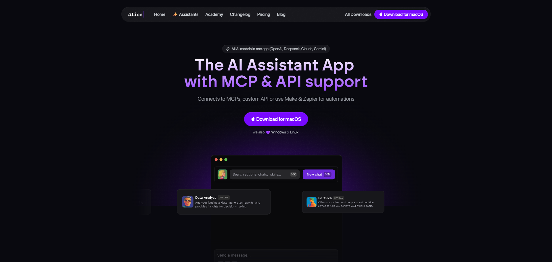 Alice - Alice: AI Workflow Automation for Desktop | AgentHunt.net