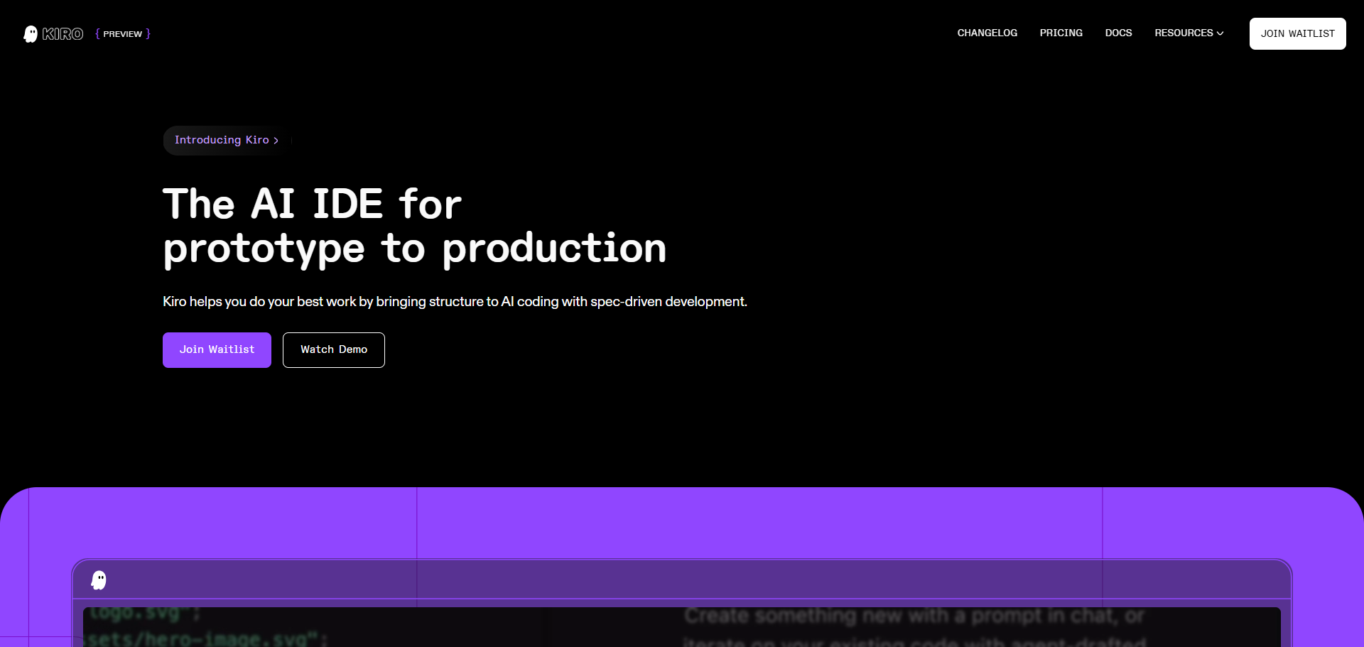 Kiro - AI IDE for Spec-Driven Development | AgentHunt.net