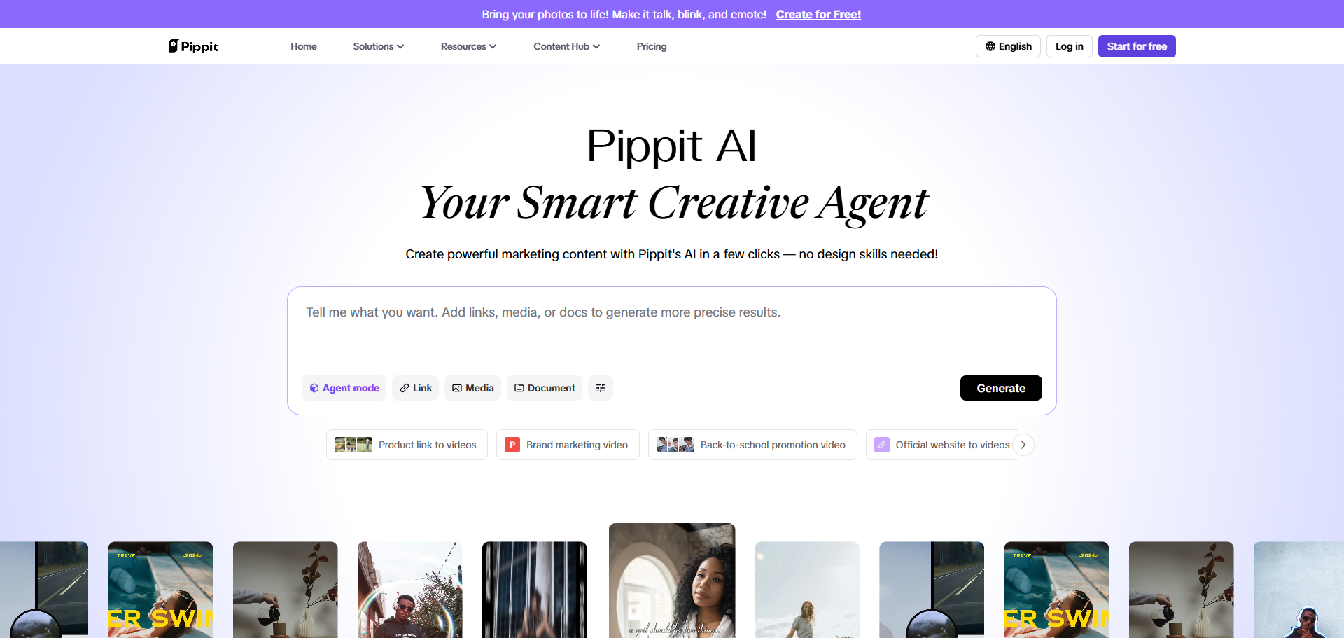 Pippit AI - AI Content Creation Platform