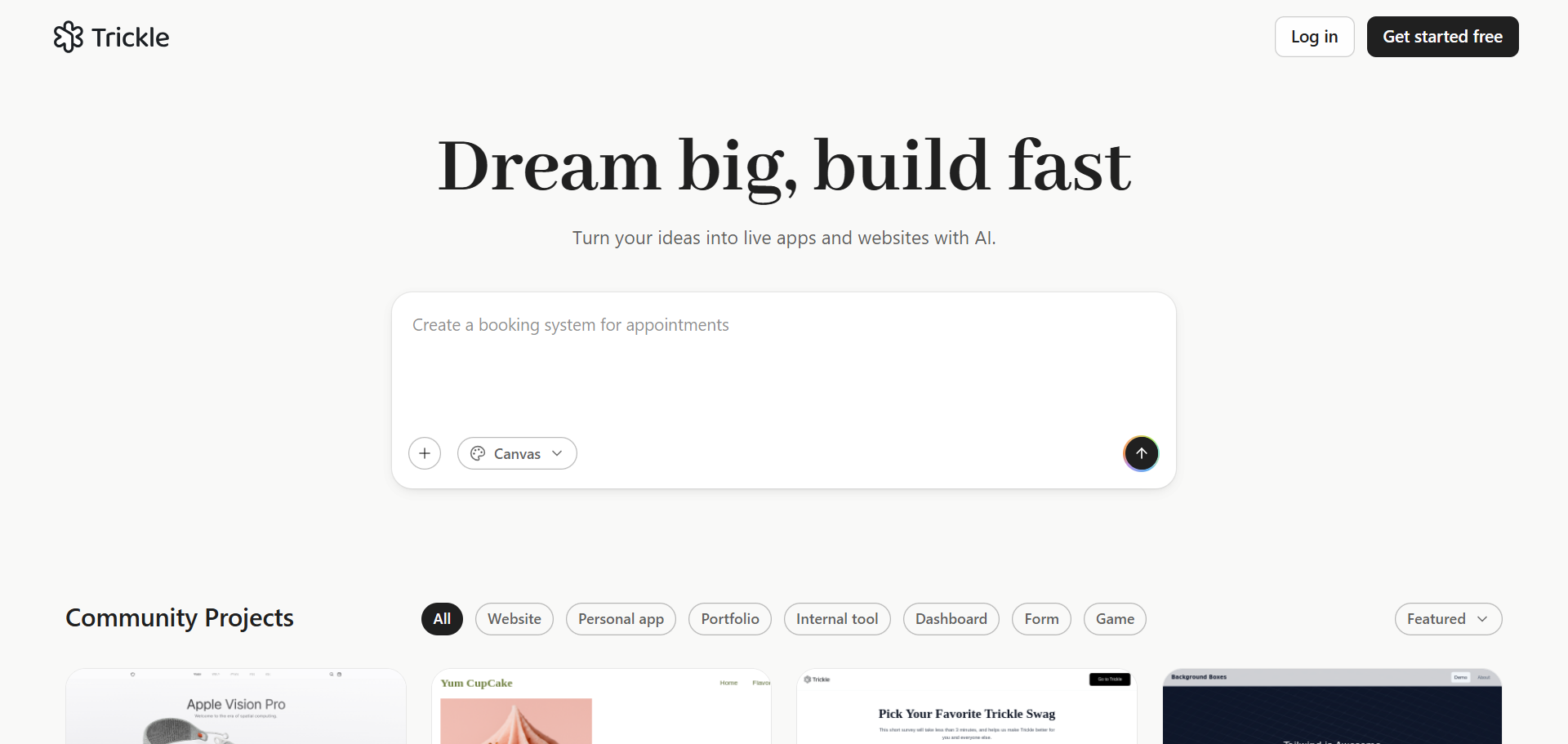Trickle - Trickle: AI-Powered Web App Builder | AgentHunt.net